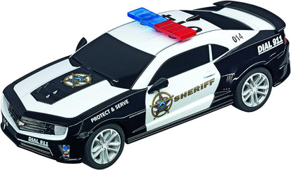 Carrera Go Highway Chase Slot Car Set Mustang v Sheriff