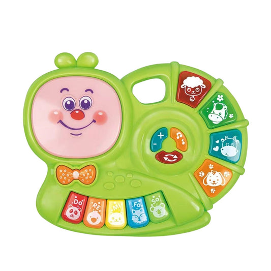 Gominimo Kids Piano Keyboard Music Toys with Snail Shape Design Green