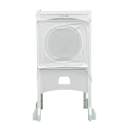 EKKIO Folding Kitchen Kids Step Stool with Chalkboard- Saturn, Moon, Square and Star Shape Design (White) EK-KSS-100-LFA