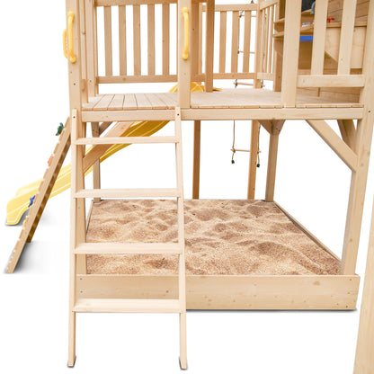 Lifespan Kids Kingston Cubby House with 2.2m Yellow Slide