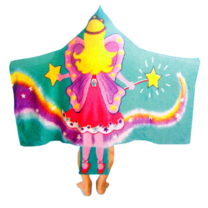 Kids Cotton Velour Beach Cape Fairy